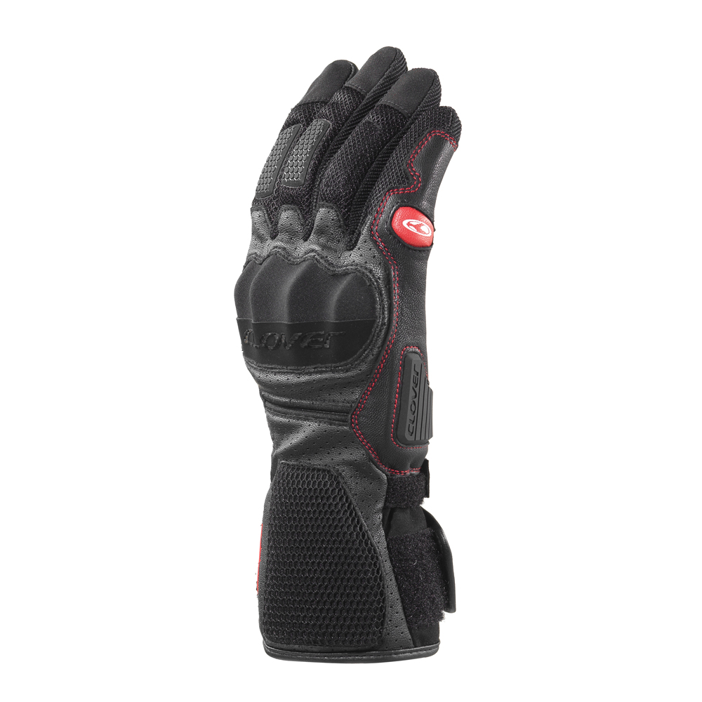 Γάντια καλοκαιρινά μηχανής - Γάντια μηχανής - Γάντια Καλοκαιρινά CLOVER SR-4 1122 N/N Μαύρα Γάντια